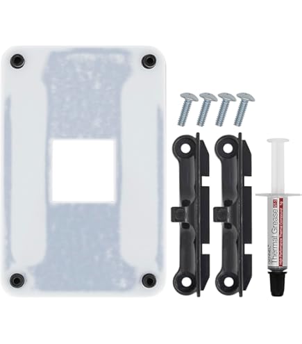 DGZZI Backplate Posteriore In Ferro Per CPU Socket AM4, Staffa Di Supporto Per Dissipatore A Liquido E Ventole - 4