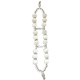 Hidden Hollow Beads Women's 6" Medical Alert ID Interchangeable Replacement Bracelet, Identification vital info tag (White Stretchy Double Band)