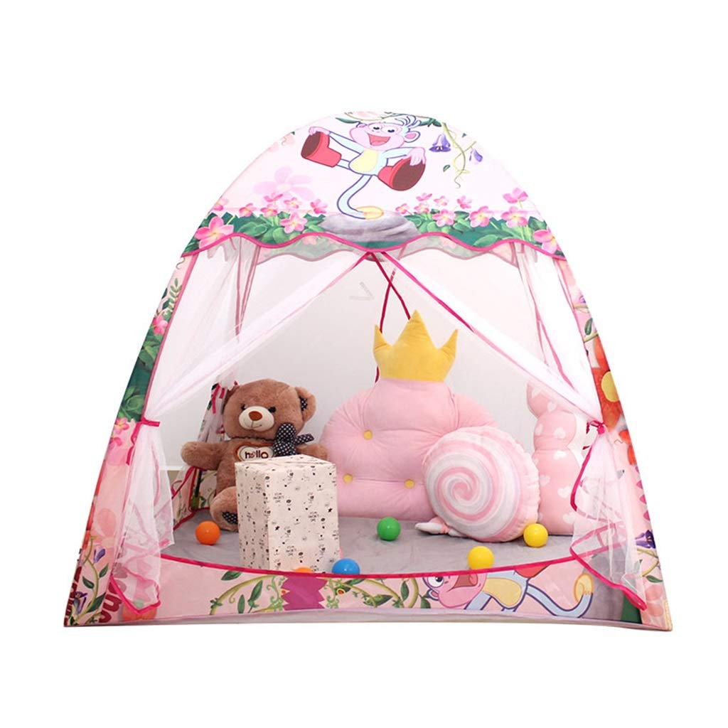 経典 Pink Color キッズテント 子供のためのギフト ゲームのポップアップテントの子供のおもちゃの家 屋内家の男の子の女の子の城の おもちゃの家 子供のテントのゲーム家 キッズテント Size 127 127 120cm Pink B07m84s2yt 127 127 120cm キッズテント