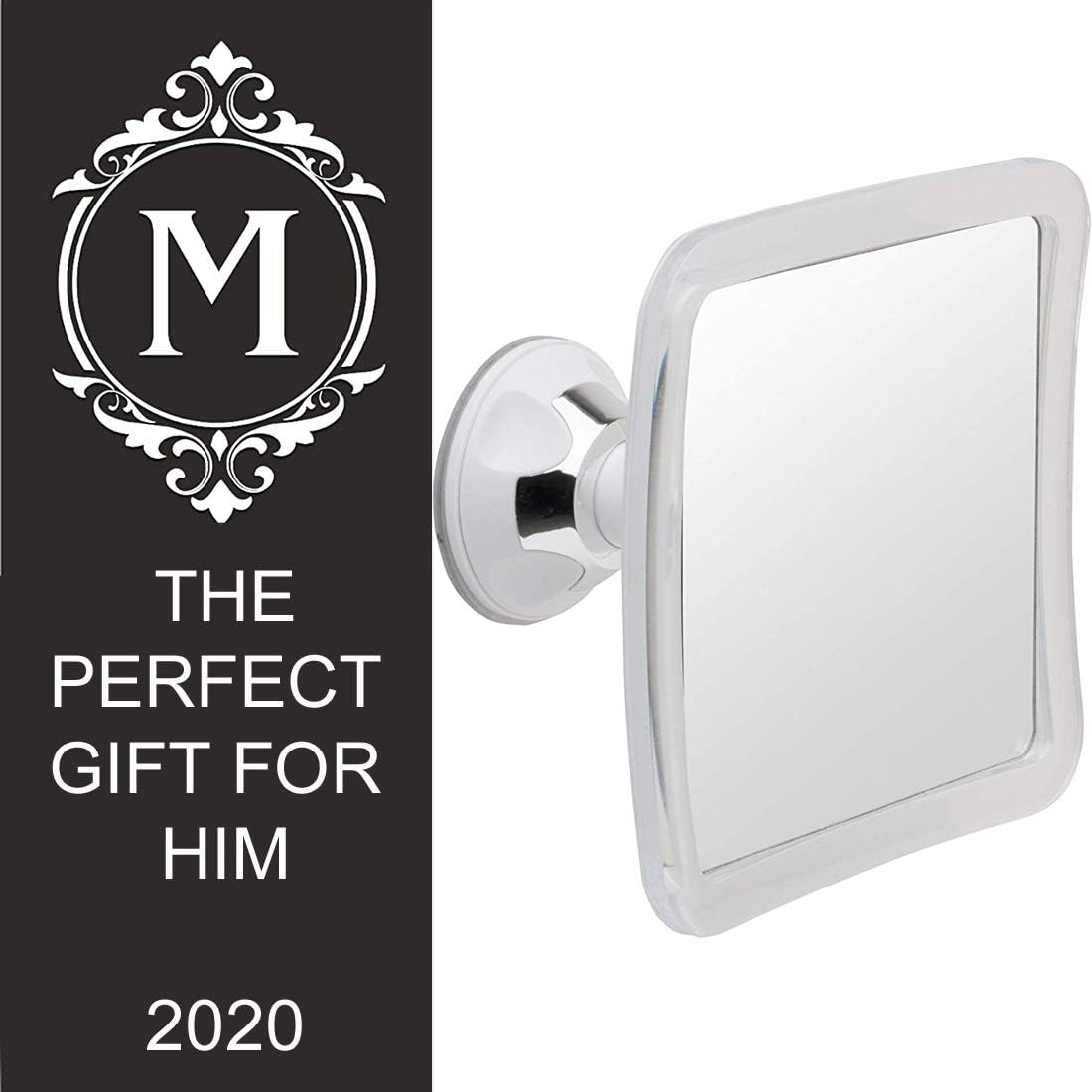 3X Magnifying Shower Mirror For Fogless Shaving with Suction Cup, Shatterproof Surface and 360° Swivel, 6.3" x 6.3": Home & Kitchen