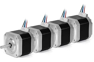 POJECITY Nema17 Stepper Motor Bipolar 42 Motor 4-Lead Wire with 1m Cable (40mm, 4Packs)