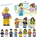 Minifigures Set - 36+13pcs Boys and Girls Mini Community People and Accessories 100% Compatible Building Bricks for Kids Party, to build More Fun