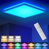 BLNAN RGB Ceiling Light with Remote 12 Inch 24W Dimmable White RGB Flush Mount view 1