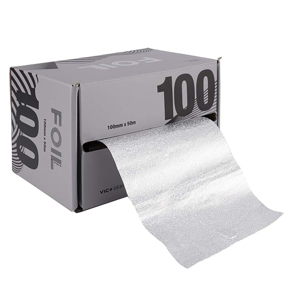 HEALLILY 1 Box Tin Foil Silver Aluminum Foil Roll Hair Color Foil Sheets Highlighting Coloring