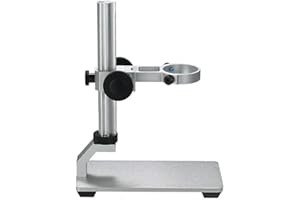 Jiusion Aluminium Alloy Universal Adjustable Professional Base Stand Holder Desktop Support Bracket for Max 1.4" in Diameter USB Digital Microscope Endoscope Magnifier Loupe Camera