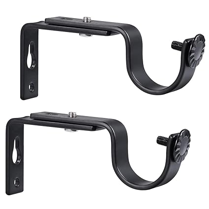 Amazon Com Vorcool Curtain Rod 2pcs Adjustable Bracket With