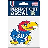 Kansas Jayhawks WinCraft 4" x 4" Color Perfect Cut Decal