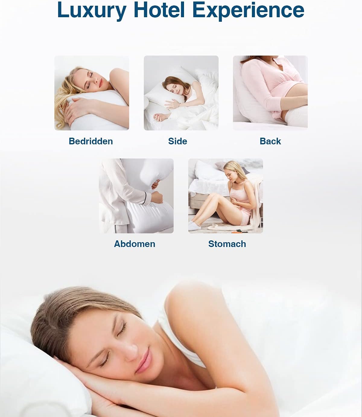 LuerJia Bed Pillows for Sleeping，Luxury Hotel Collection Pillows，Standard Pillows Set of 2，20 x 26 Inches，Soft Cooling Pillow for Side Sleepers,Back,Stomach: Kitchen & Dining