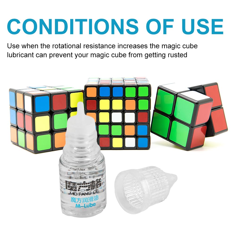 Speed Cube Lube,3ml Silicone Oil Lube for Magic Cube,Lubrication for Speed Cubing,for Improve Magic Cube Speed,Lubricating Speed Cube Oil Magic Cube Accessories,1Pc