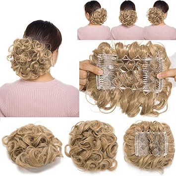 Combs Hair Chignon Updo Buns Scrunchy Scrunchies Hair Extensions