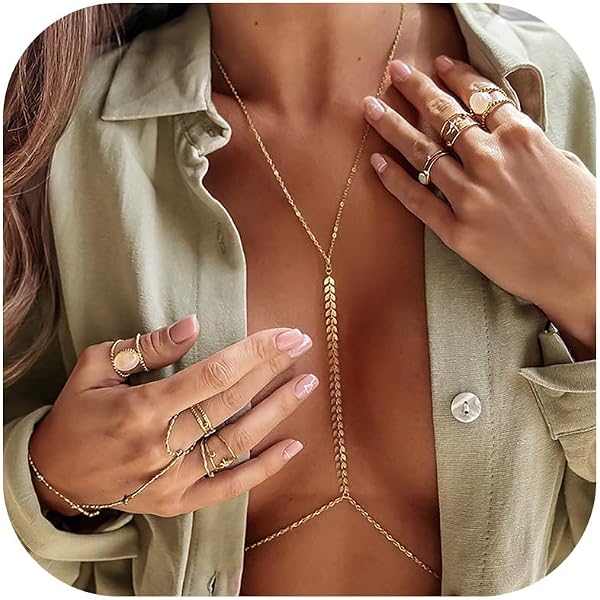 Chaîne Strass Pour Soutien-gorge / Corps - Collier Décoratif Pour Femmes - Neuf Sans Emballage