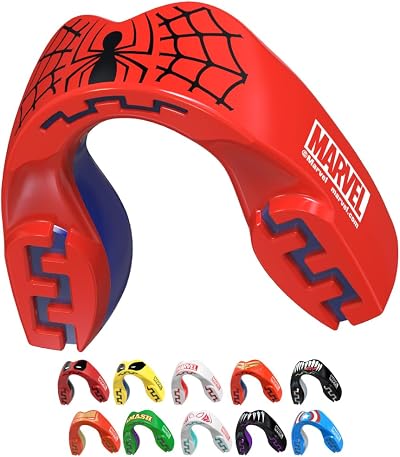 Marvel Spider-Man Sports Mouthguard Dual Layer Premium Junior Case
