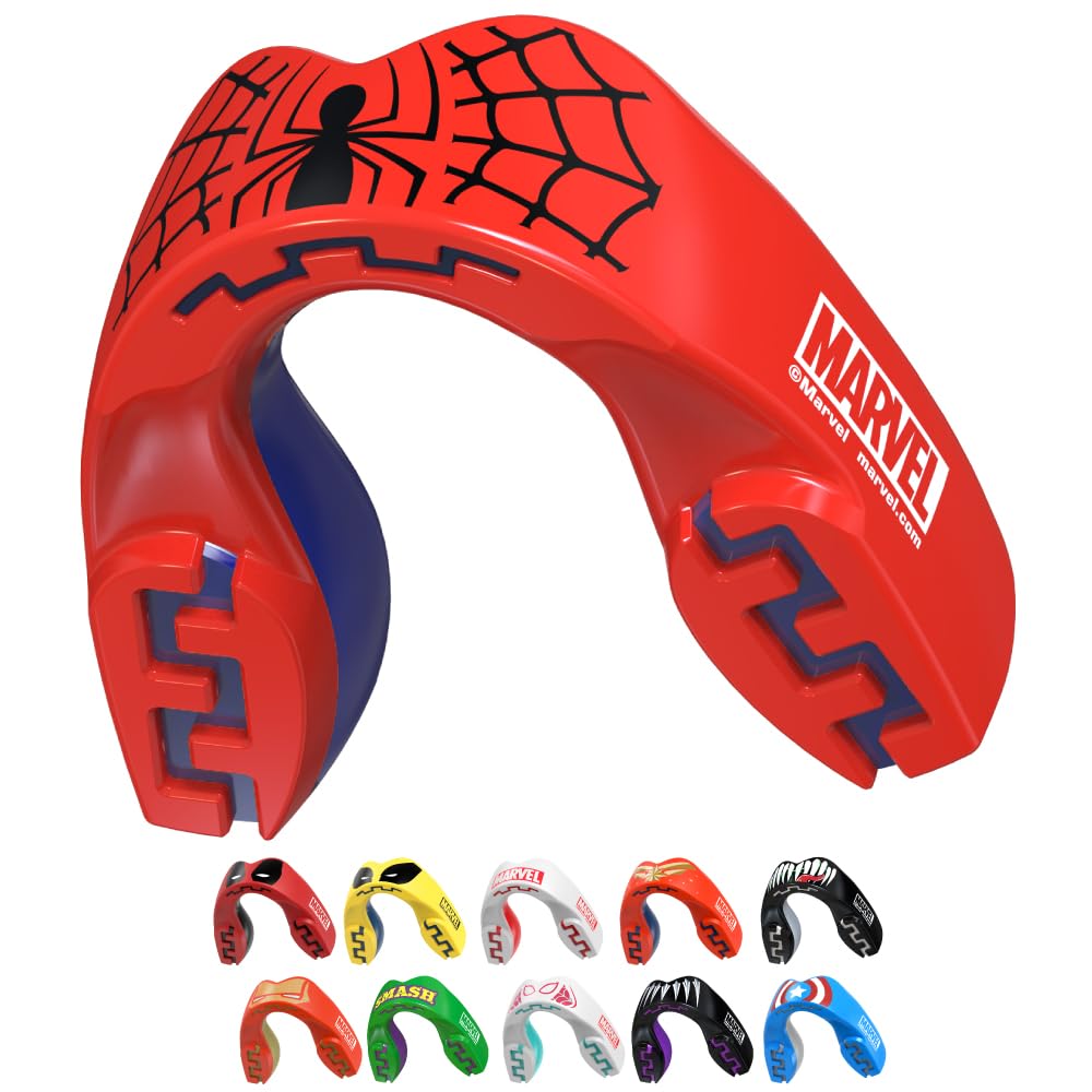 Marvel Spider-Man Sports Mouthguard Dual Layer Premium Protection Adults Gum Shield with Case for Boxing, MMA, Rugby, Martial Arts, Judo and All Contact Sports — image 1