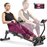 Sunny Health & Fitness Smart Compact Adjustable Rowing Machine SF-RW1205SMART