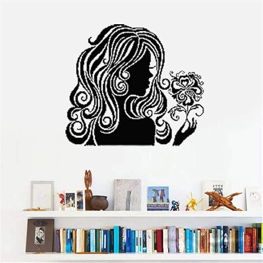 Pegatinas De Pared Bebe Hermosa Chica Con El Pelo Bonito Que