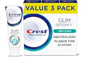 Crest Pro-Health Gum Detoxify Toothpaste, Deep Clean, 3.7 oz, Pack of 3