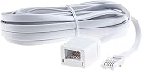 Ancable 2M White BT Male to Female Telephone Extension Cable UK Landline view 1