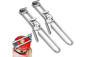 Master Jar Bottle Opener, Adjustable Multifunctional Stainless Steel Can Opener Jar Lid Gripper Manual Kitchen Accessories (2