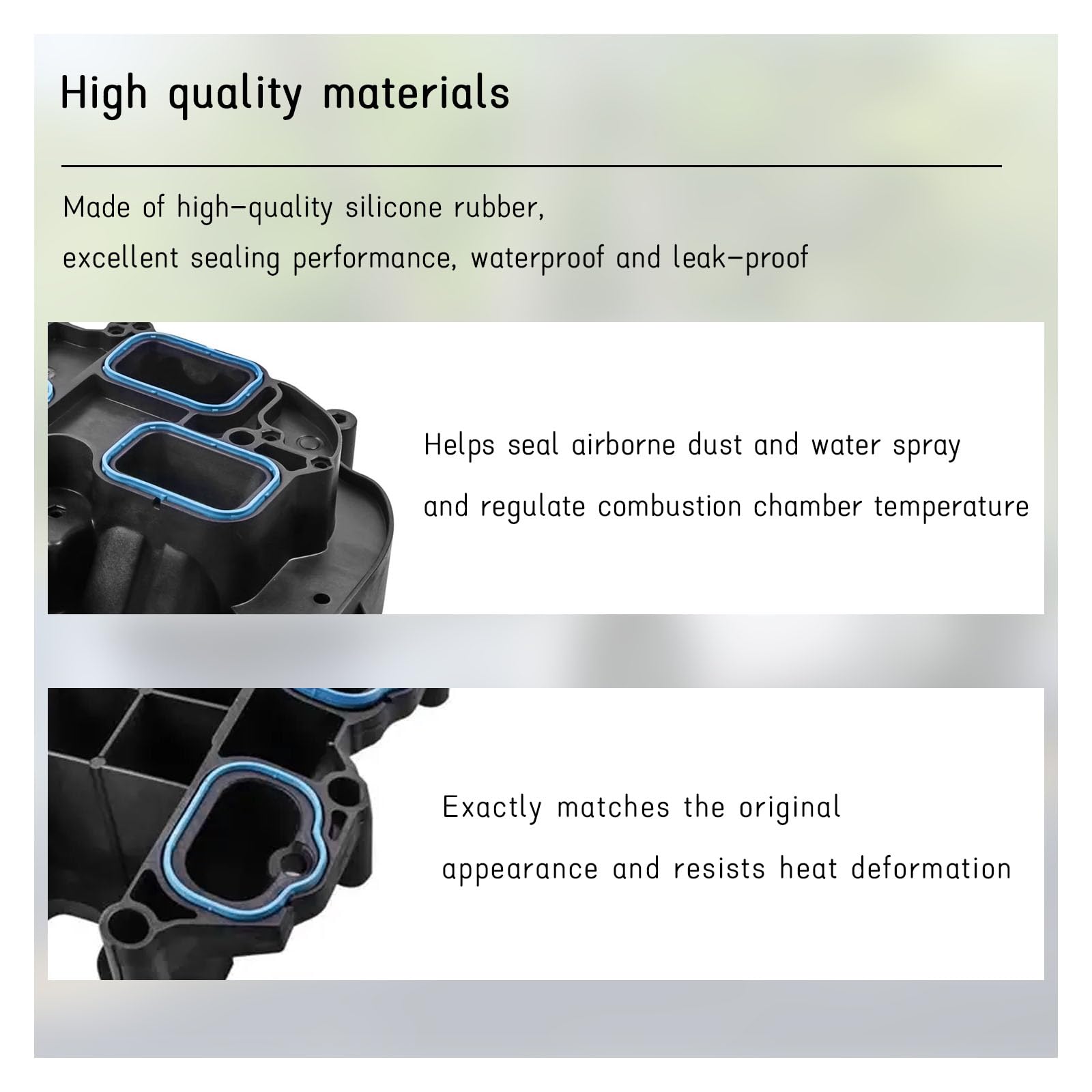 Mua Augeny 12 PCS Car Intake Manifold Gaskets Set, Silicone Intake ...