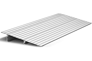 VEVOR Door Threshold Ramp, 2 inch Rise, Aluminum Alloy Threshold Ramp Rated 800 lbs Load Capacity, Handicap Ramps for Home Steps for Wheelchair, Scooters, Power Chairs, Walkers, Bicycle, Tricycle