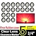 TMH (Pack of 20 3/4 Inch Mount Clear Lens RED LED Clearance Bullet Marker lights, Side LED marker lights for trailer Truck RV Car Bus Van
