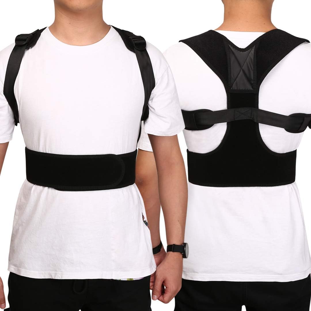 Unizooke Body-Wellness Posture Corrector for Women Mens Posture Correcter, Adjustable Posture Correction Corrective Posture Correct for Upper Back Shoulder Neck Kyphosis Scoliosis