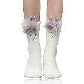 Benefeet Sox Cute Fuzzy Socks for Women Girls Fluffy Warm Cozy Novelty Slipper Socks Funny Animal Plush Sleeping Socks