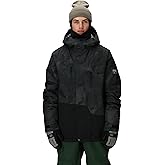 686 Men's Geo Insulated Jacket - Breathable Thermal Clothing with Asymmetrical Look - Water & Weather Resistant