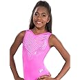 GK Girls Pink Diamonds Leotard - One Piece Outfit for Gymnastics, Dance, Ballet