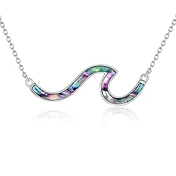 YFN Wave Necklace Sterling Silver Ocean Wave