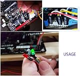 Wresetly 2 Pieces PC ATX Power Reset Switch Cable Red Green LED 65cm view 7