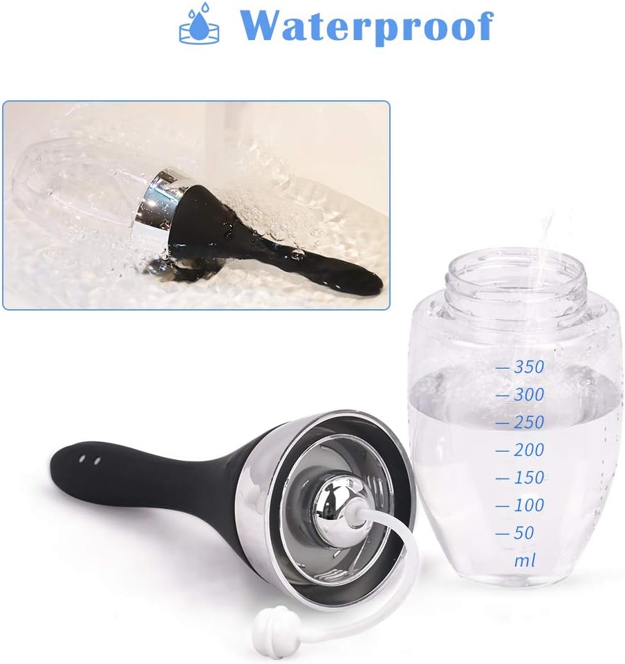 Automatic Electric Enema Bulb with 3 Speeds, Adorime Rechargeable Anti Back-Flow Enema Douche for Men Women Colon Cleansing, Silicone Douche Cleaner Enema Kit Douche Bottles 12oz: Health & Personal Care