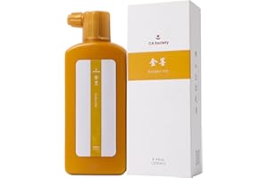 CA Society Gold Calligraphy Ink, Gold Sumi Ink, Sumi Calligraphy Ink, Chinese Calligraphy Painting Ink, 250ml (8.45oz)