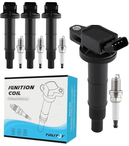 4Pack Ignition Coil+Iridium Spark Plug For Toyota Corolla Prius - Foto 3