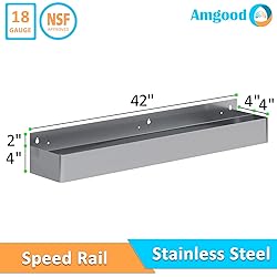 42 in. Abreast Double-Tier Stainless Steel Speed