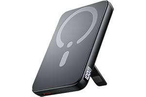 CHUSII for Magsafe Portable Charger, 12000mAh Wireless Magnetic Power Bank with Stand& PD 20W Fast Charging, for Magsafe Battery Pack Compatible with iPhone 17/16/15/14/13 Series,Powerbank for Travel Cruise