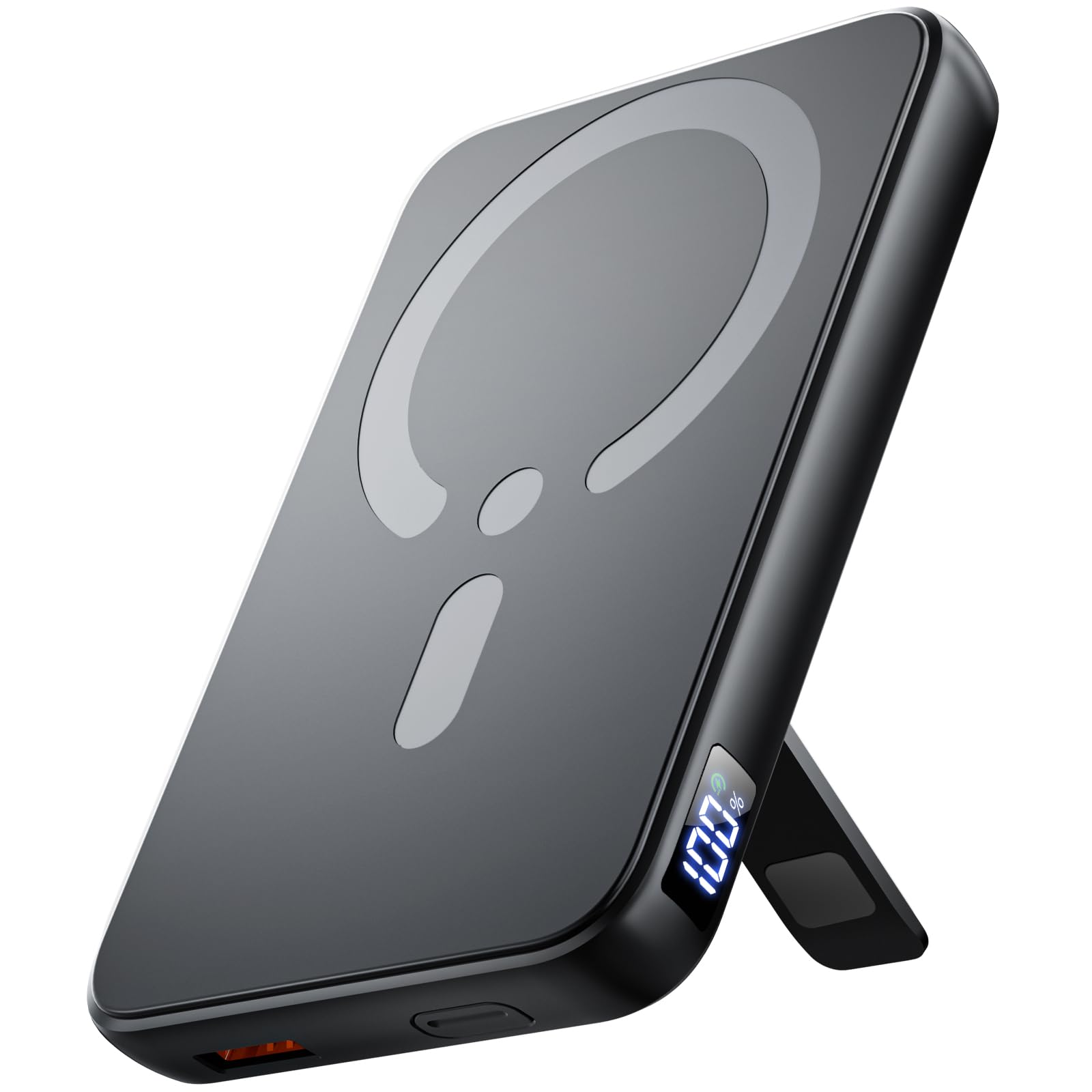 for Magsafe Portable Charger, 12000mAh Wireless Magnetic Power Bank with Stand& PD 20W Fast Charging, for Magsafe Battery Pack Compatible with iPhone 17/16/15/14/13 Series,Powerbank for Travel Cruise Image