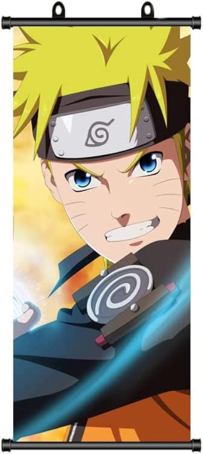 Naruto Poster,Naruto Uzumaki Poster,Anime Posters for Bedroom,Naruto Anime Scroll Posters Wall Character Game, Manga Poste for Wall Decor 70*30cm