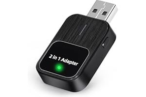 AVOKADOL 2-in-1 Wireless CarPlay & Android Auto Adapter with 1-Tap Switch & Reset, Wired to Wireless, Plug & Play USB/Type-C Dongle, Auto Connect, No Delay, Apple Car Play Wireless Adapter for iPhone & Android