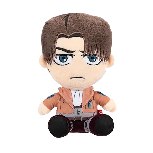 Total Anime Levi - 8-Inch Scale Super Soft Plush with Authentic Details from Attack on Titan
