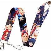 Lycoris Recoil Manga Anime 17.7" Neck Lanyard Keychain Holder ID Badge Mobile Phone Pin Strap by Pinstant