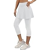 LouKeith Skirted Leggings for Women Athletic Skirt with Leggings Tennis Skirt Yoga Running Golf Skirts with 4 Pockets