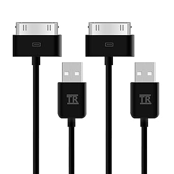 TechRise iPhone 4s Kabel, iPad 2 Kabel, 2-Pack APPLE MFI CERTIFIED Sync und Ladekabel (Länge 1 Meter) für iPhone 4/4S, iPhone