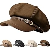 Busnos Newsboy Hats for Women and Men Beret Women's Hats & Caps Fall and Winter Womens Hat y2k Hat Women's Octagonal Cap