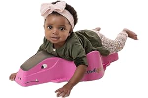 Crawligator Tummy Time Mobility Toy for Infants 4-12 Months (Pink)