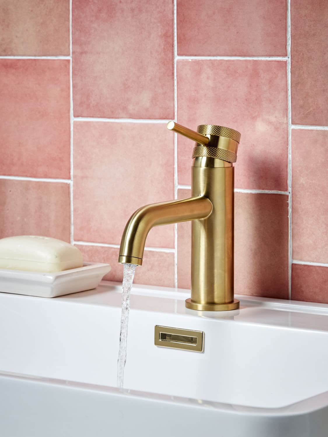 Brushed Brass | Bathroom Basin Mixer Tap | 2 Handle Styles Provided | Brass Bathroom Tap