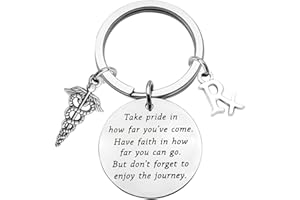 FUSTMW Pharmacist Keychain Rx Pharmacist Graduation Gifts RX Pharmacy Symbol Keychain Inspiration Gift for Pharmacist Jewelry