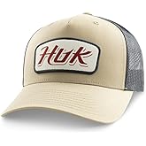HUK Men's Standard Trucker, Anti-Glare Snapback Fishing Hat, Braid