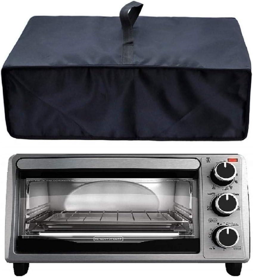 Heavy Duty Heat-Resistant Waterproof Dust-proof cover for BLACK 4-Slice Toaster Oven TO1303SB/TO1313SBD /Proctor Silex 31122 Modern Toaster Oven and other models