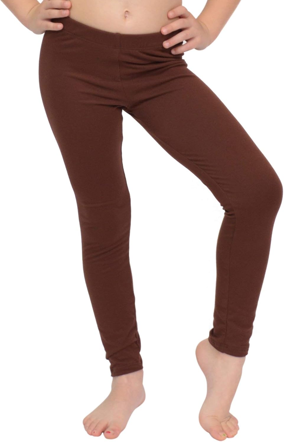 Stretch is Comfort Cotton Girl's and Women's Footless Leggings Made in The USA: Clothing